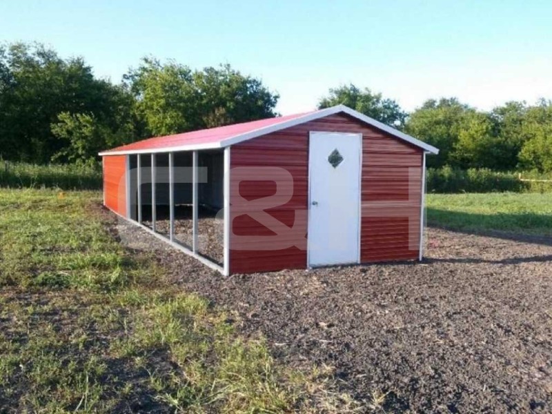 A-FRAME CARPORT 12W x 31L x 6H