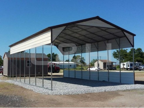 VERTICAL ROOF CARPORT 24W x 41L x 12H