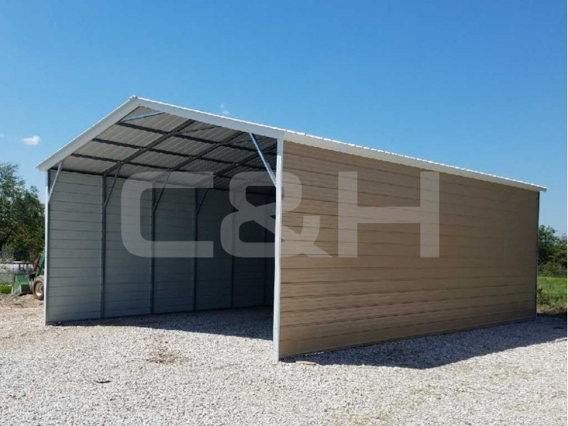 VERTICAL ROOF CARPORT 18W x 36L x 10H