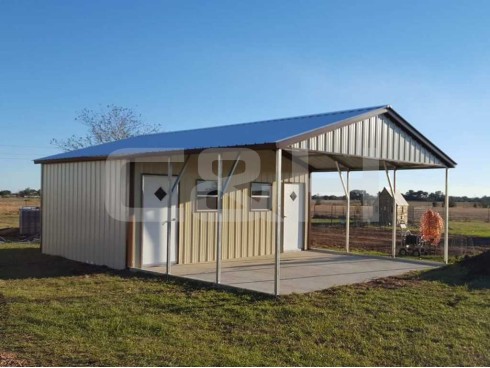 VERTICAL ROOF CARPORT 22W x 31L x 8H Copy