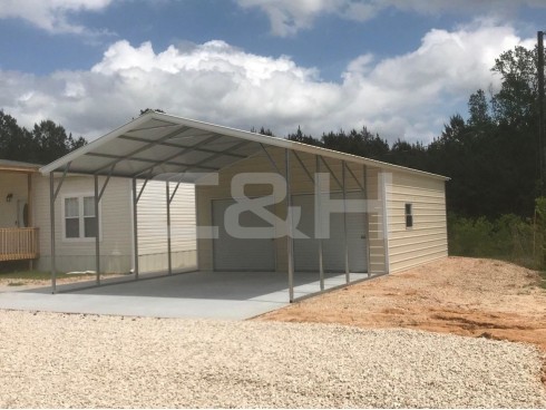 VERTICAL ROOF CARPORT 20W x 41L x 10H